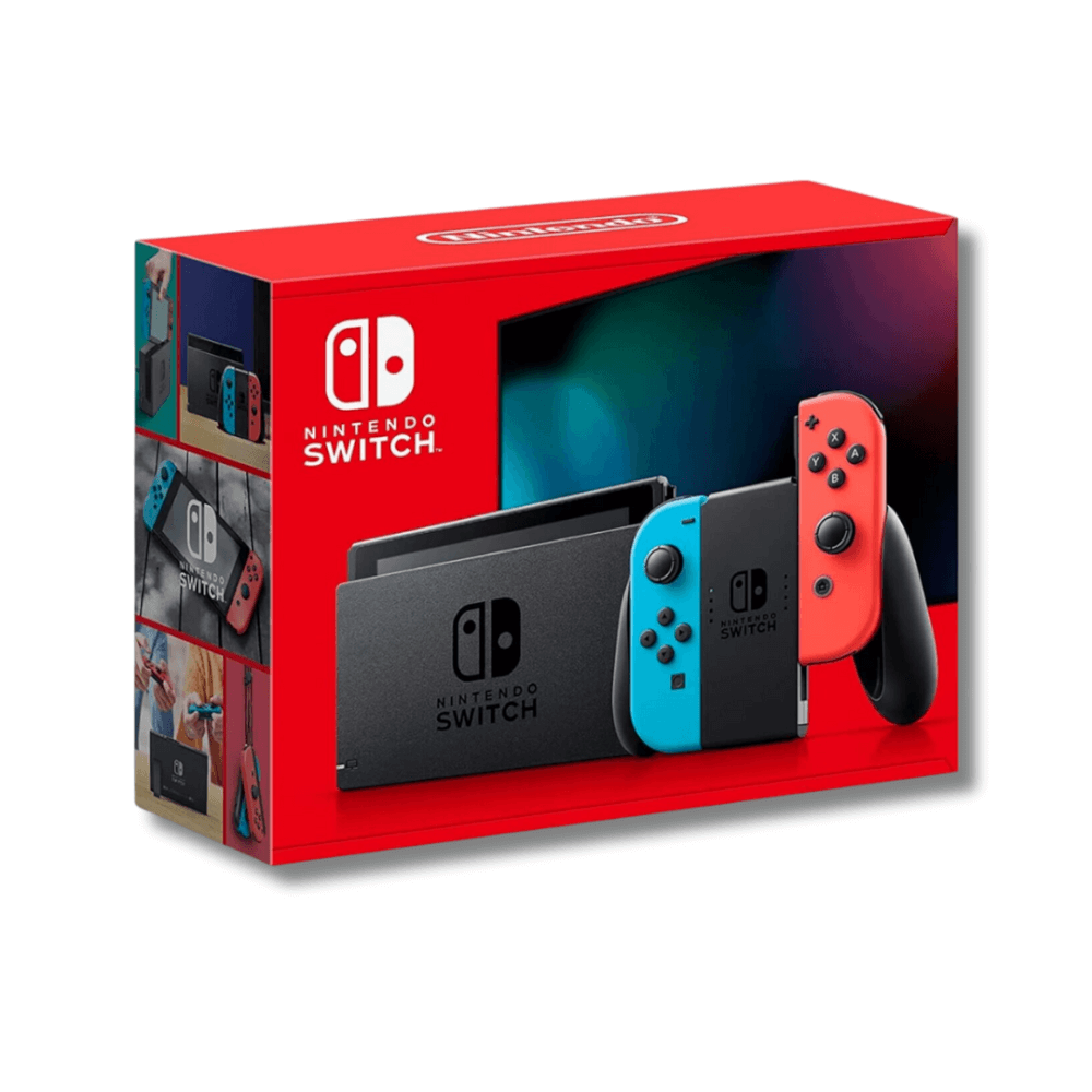 เครื่องเกม Nintendo Switch กล่องแดง สีนีออน